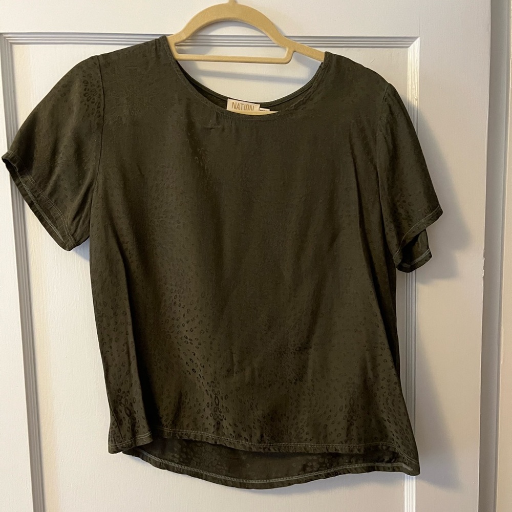 Nation silk t shirt